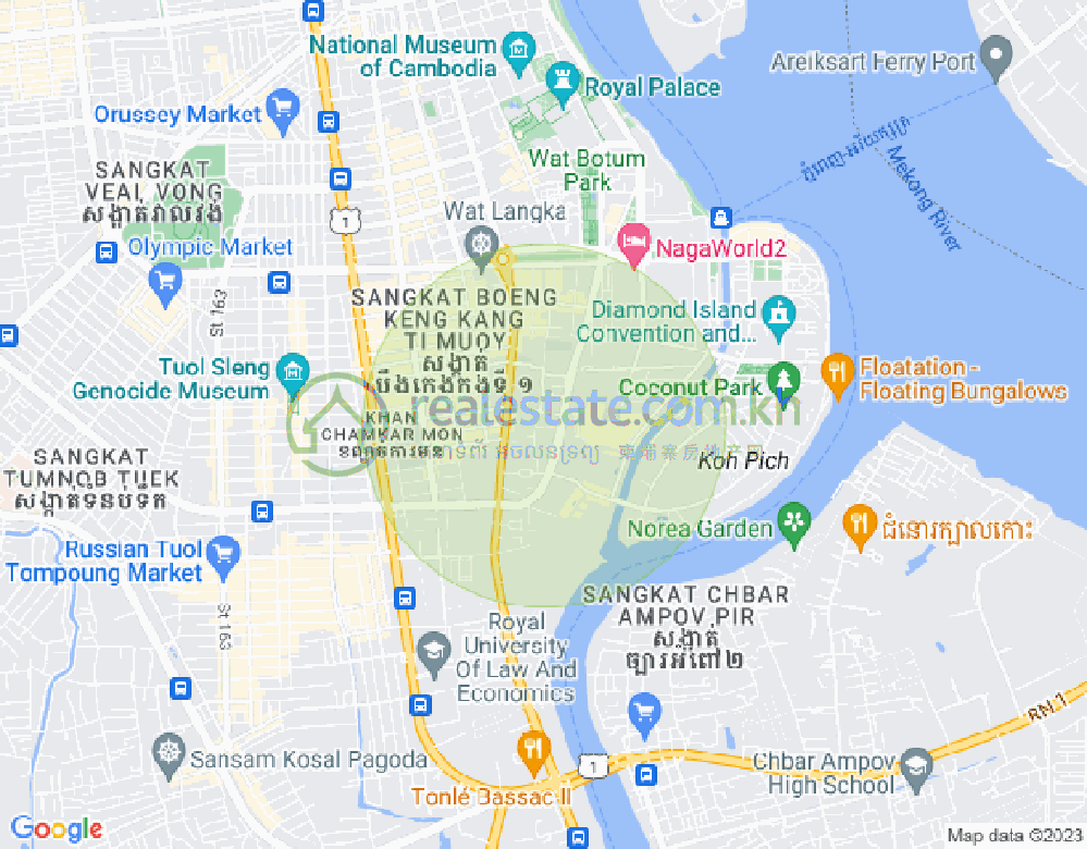 百色河分区, 占卡蒙, 金边地图
