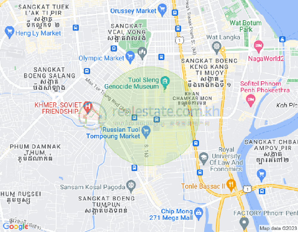 แผนที่ ตวลตุมปุง 1, จัมการมอน, พนมเปญ