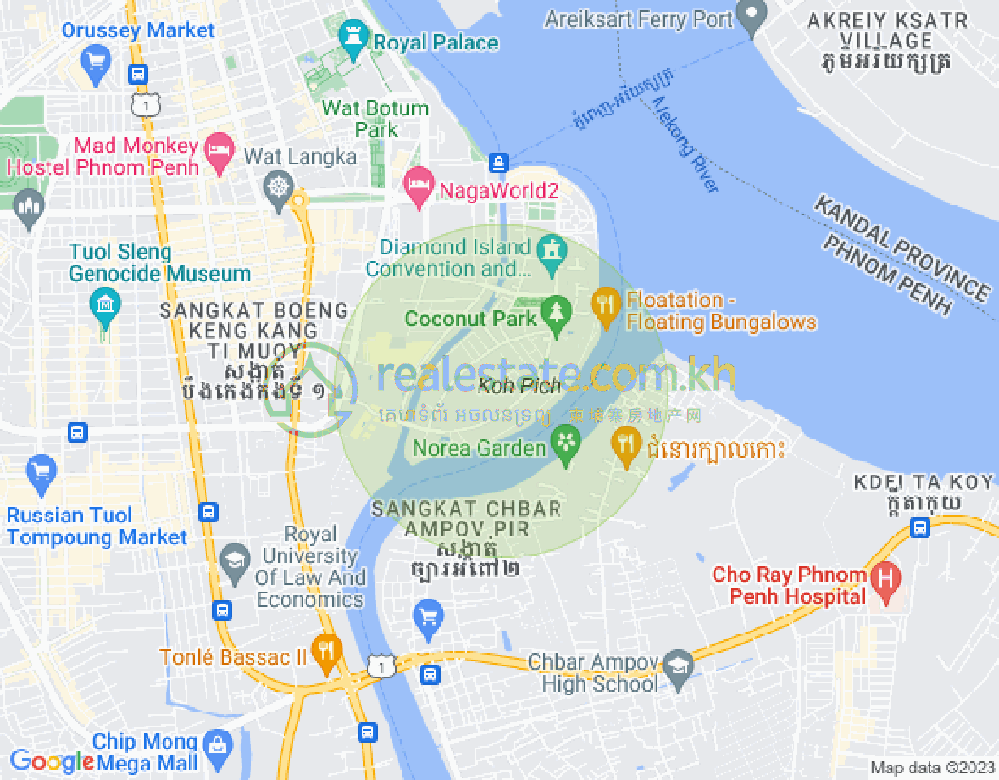 百色河分区, 占卡蒙, 金边地图