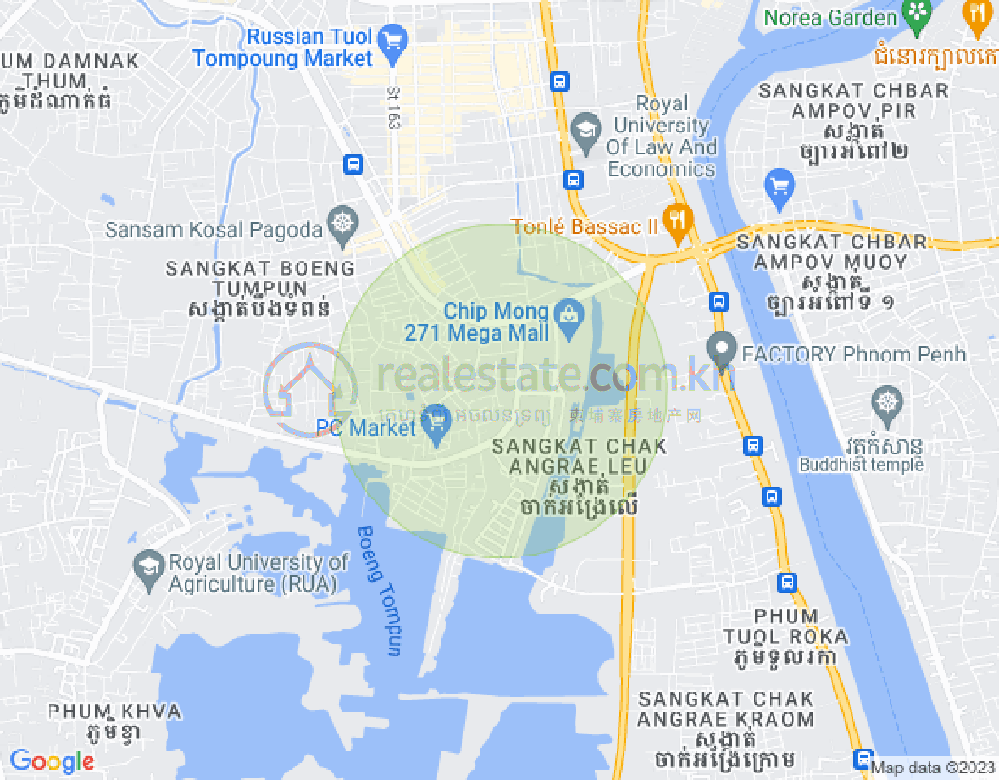 宣邦屯门1, 棉芷区, 金边地图