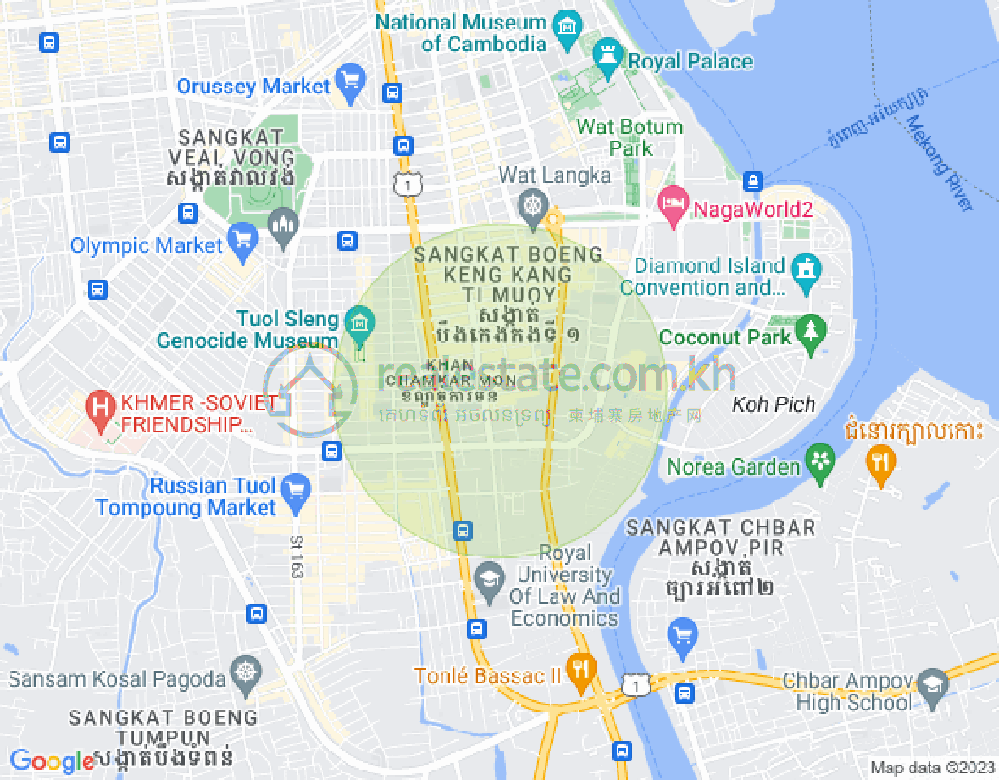 แผนที่ BKK 1, บึงเกงกอง, พนมเปญ