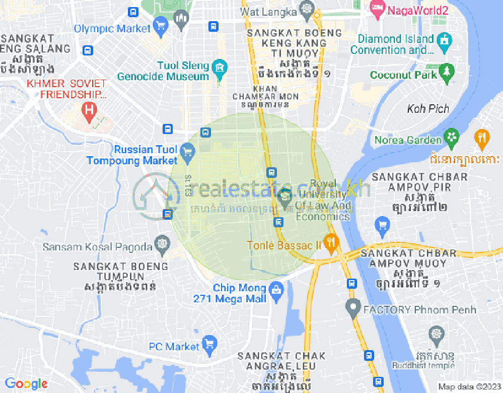 万禾密分区, 占卡蒙, 金边地图