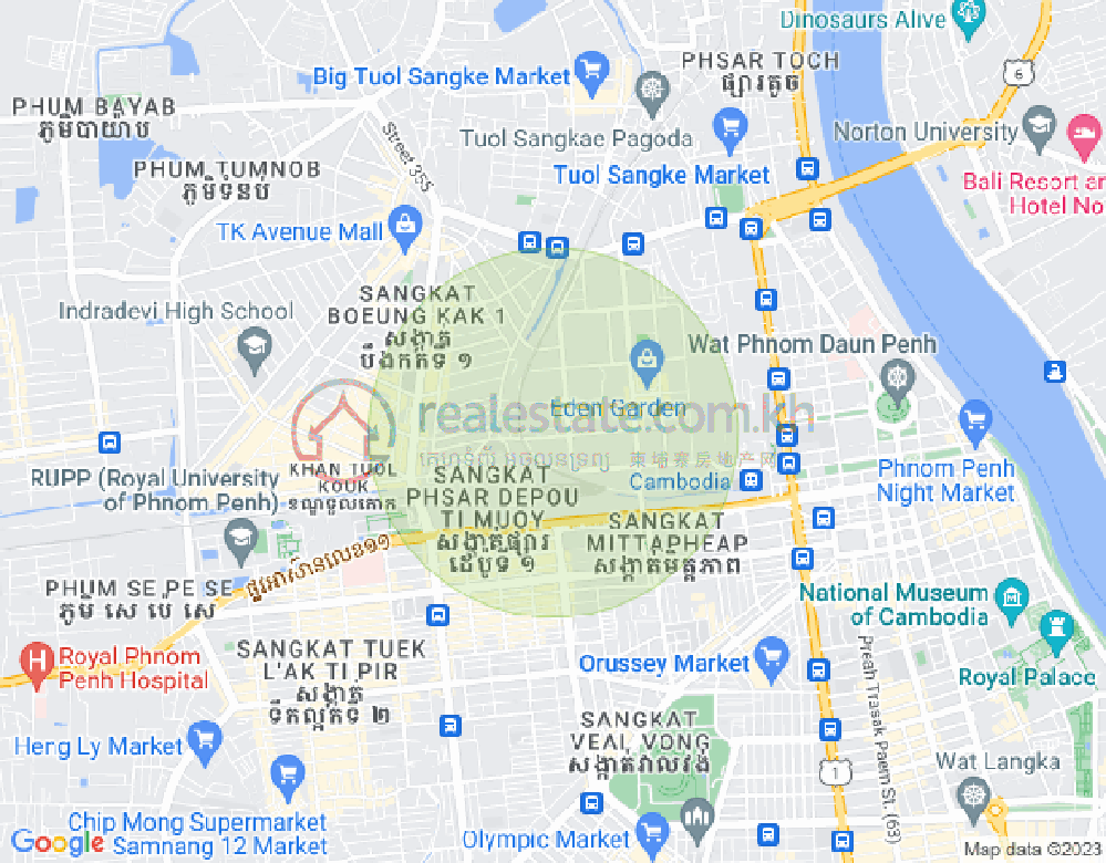 宣城2, 堆谷区, 金边地图