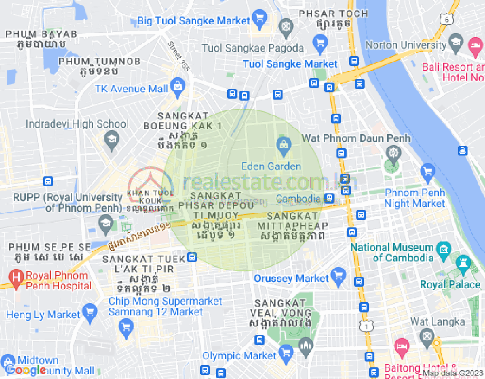 宣城2, 堆谷区, 金边地图