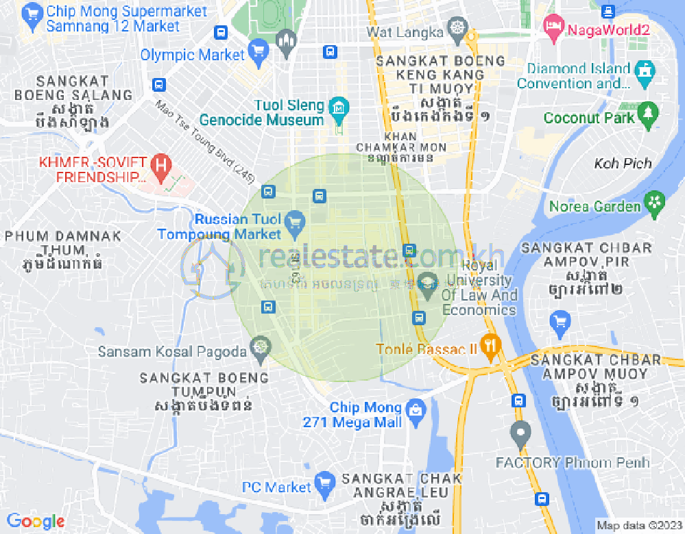 ផែនទី ទួលទំពូង១, ចំការមន, ភ្នំពេញ