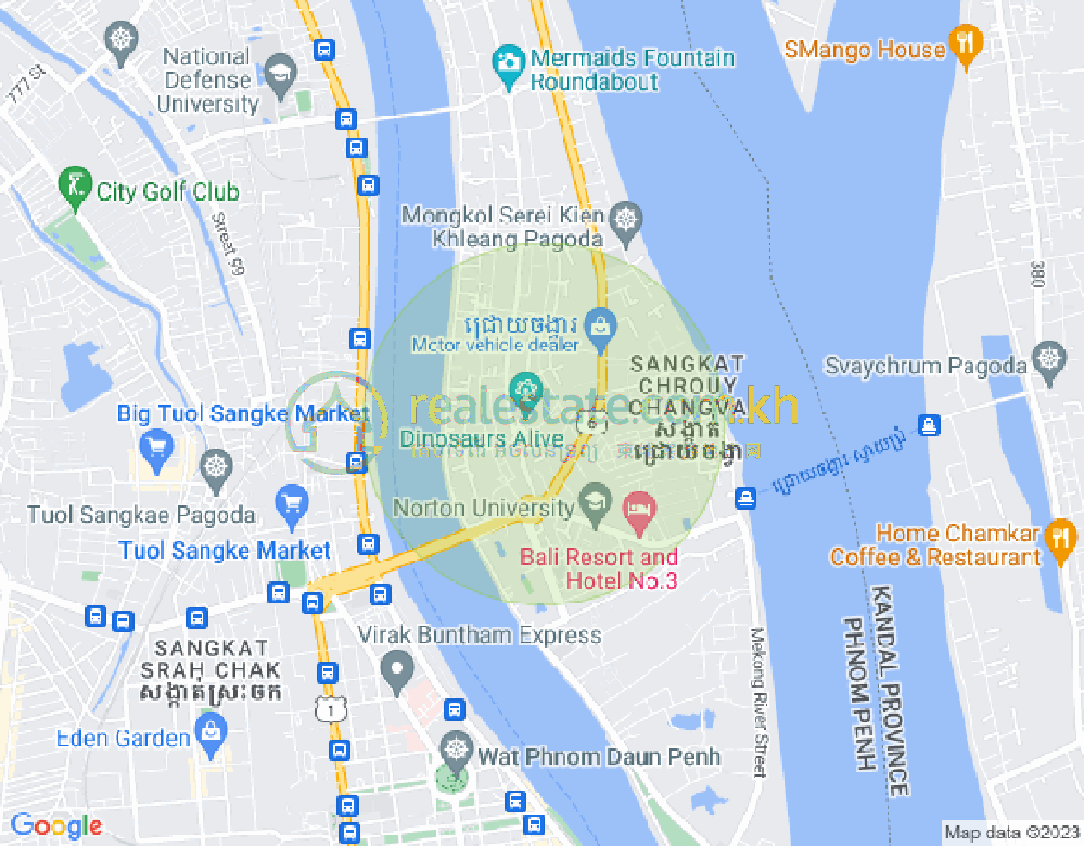 Carte de Chroy Changvar, Phnom Penh