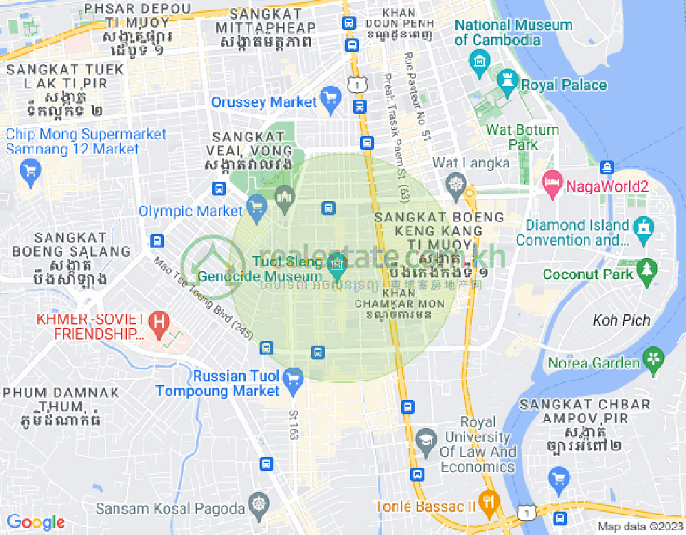 ផែនទី បឹងកេងកង២, បឹងកេងកង, ភ្នំពេញ