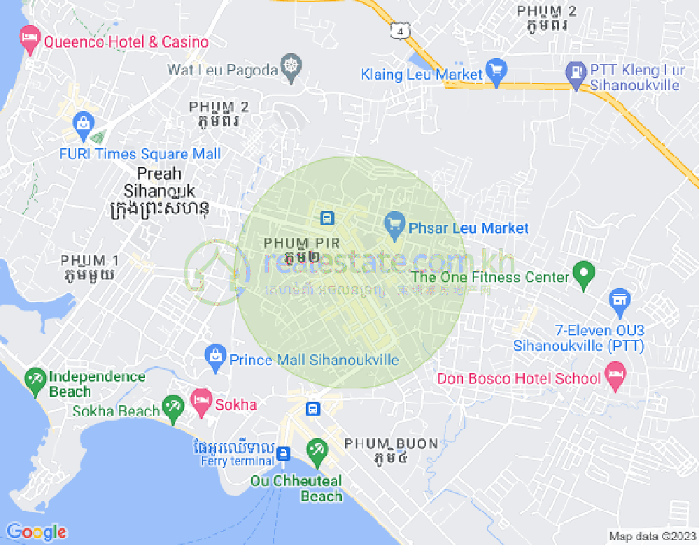 แผนที่ สังกัดปีร์, สีหนุวิลล์