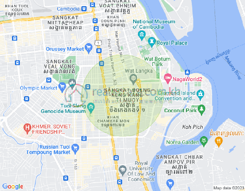 St294 St294, BKK 1, ボンケンコン, プノンペンの地図