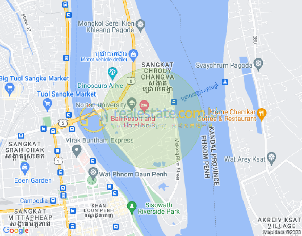 Map of Chroy Changvar, Phnom Penh
