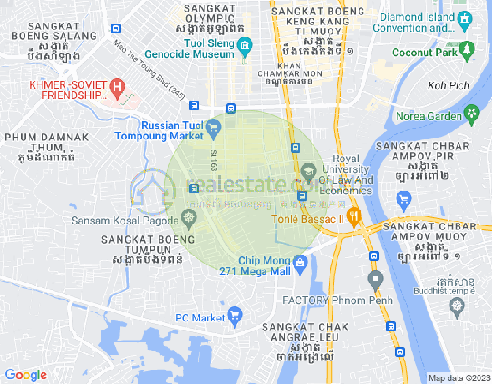 แผนที่ ตวลตุมปุง 1, จัมการมอน, พนมเปญ