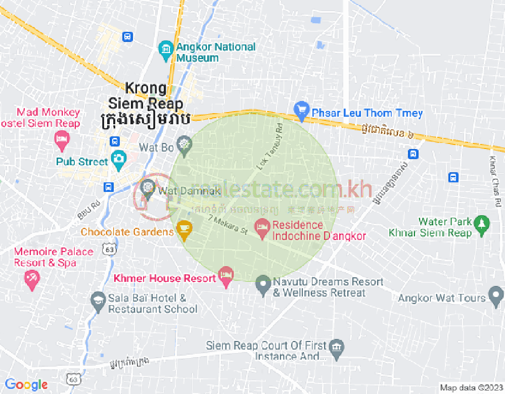 แผนที่ สวายดังกุม, เสียมเรียบ