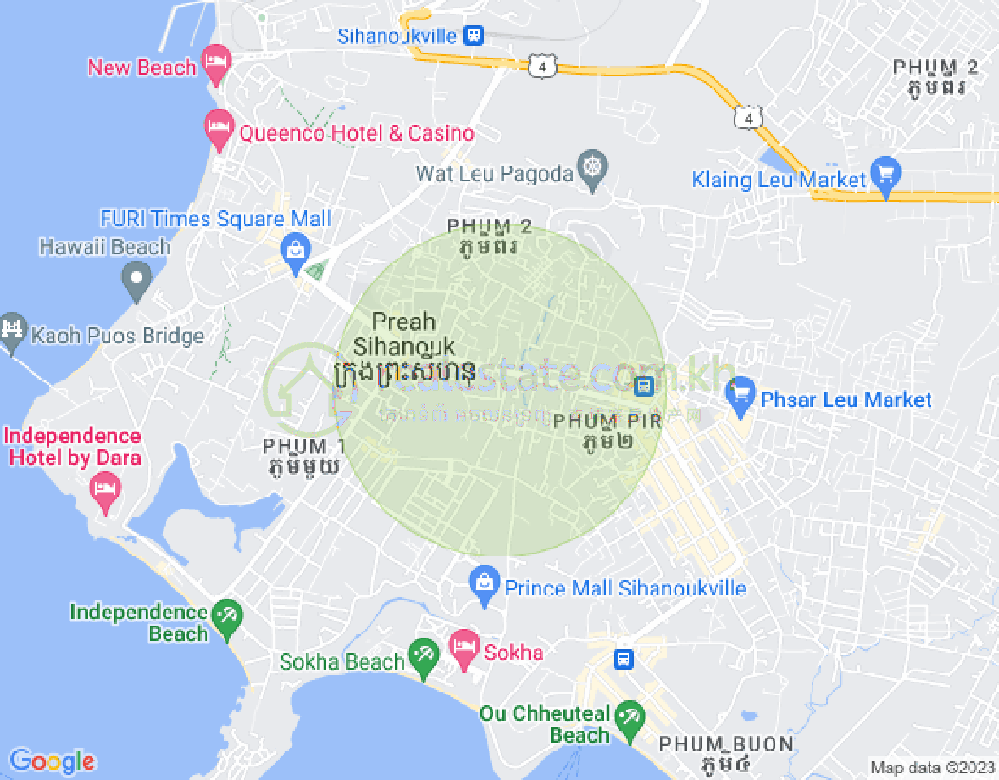 3번구역, 시아누크빌 지도