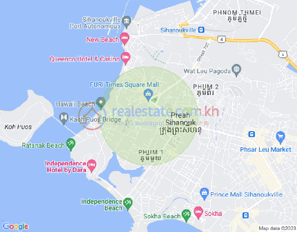 Map of Sangkat Bei, Sihanoukville