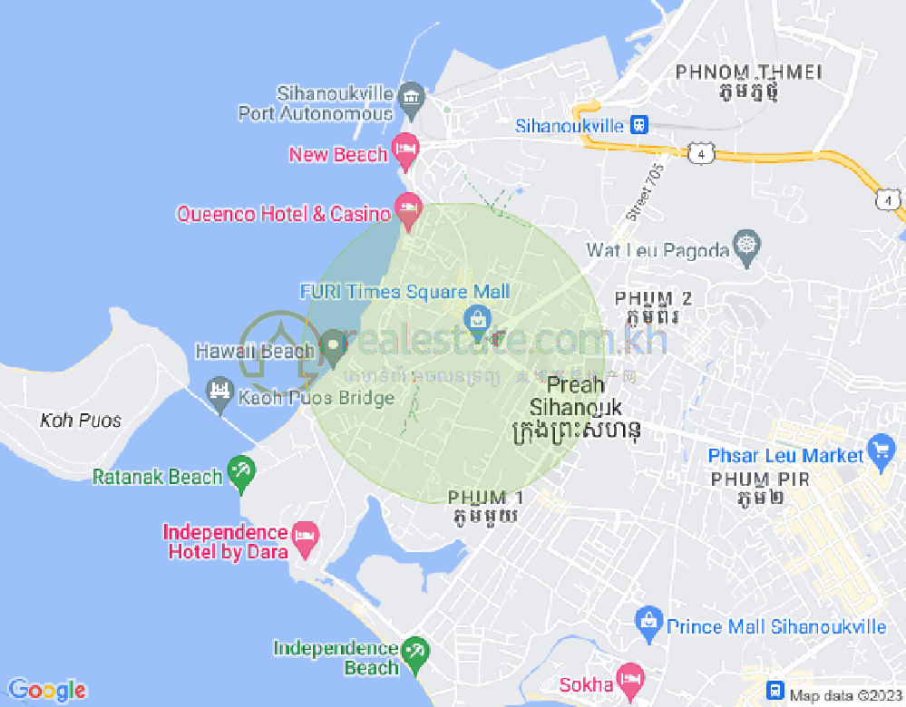 Карта Сангкат Бэй, Сиануквиль