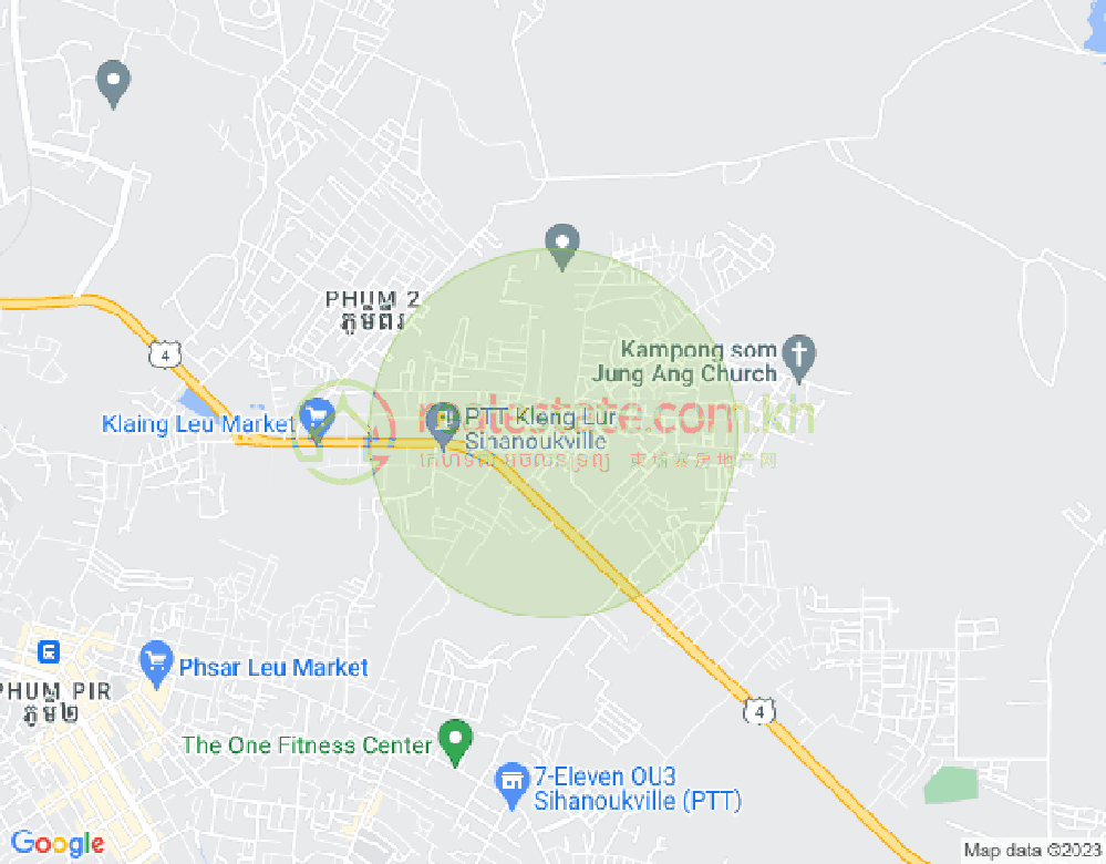 Mapa: Sangkat Muoy, Sihanoukville
