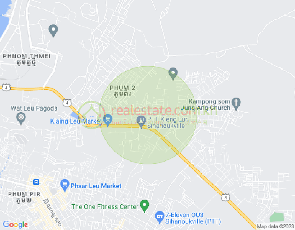 Map of Sangkat Muoy, Sihanoukville