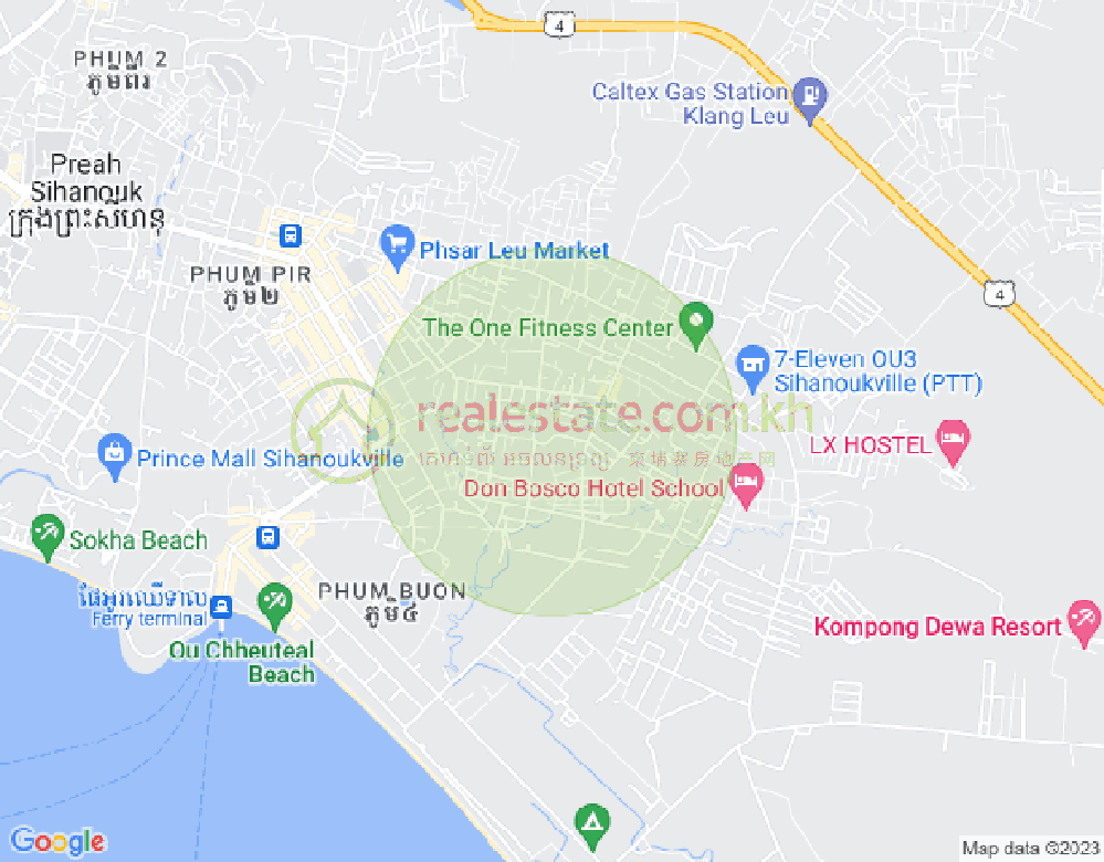 七号分区, 西哈努克城地图