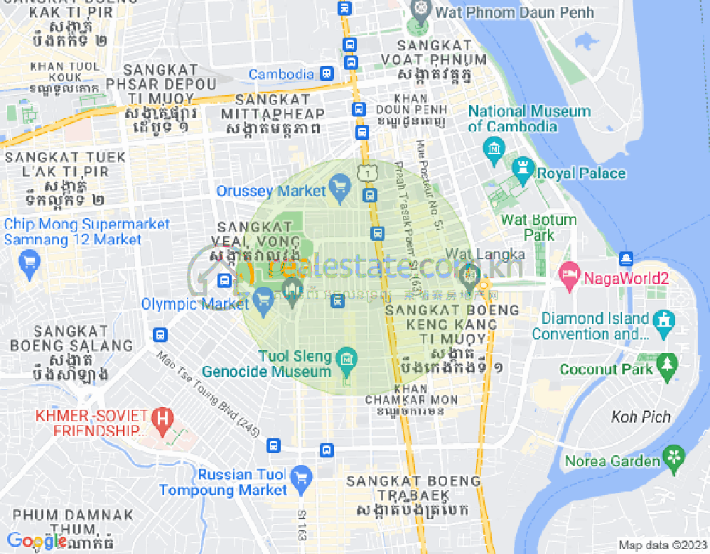 Boeung Prolit分区, 马卡拉区, 金边地图