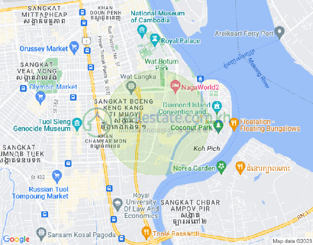 百色河分区, 占卡蒙, 金边地图