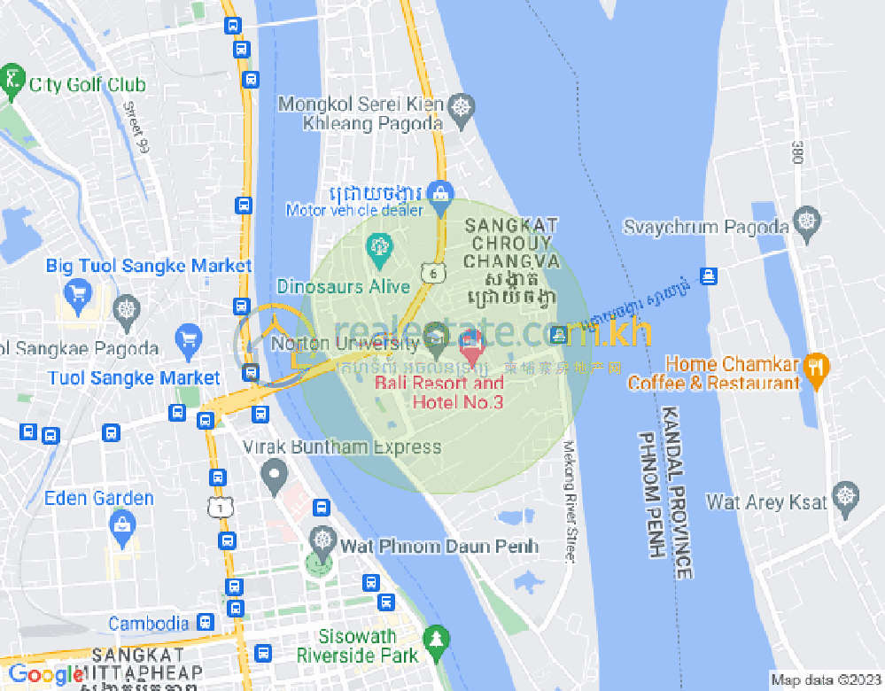 水净华区, 金边地图