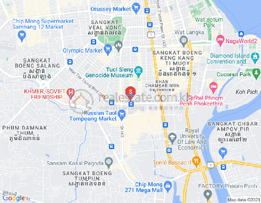 ផែនទី បឹងកេងកង១, បឹងកេងកង, ភ្នំពេញ