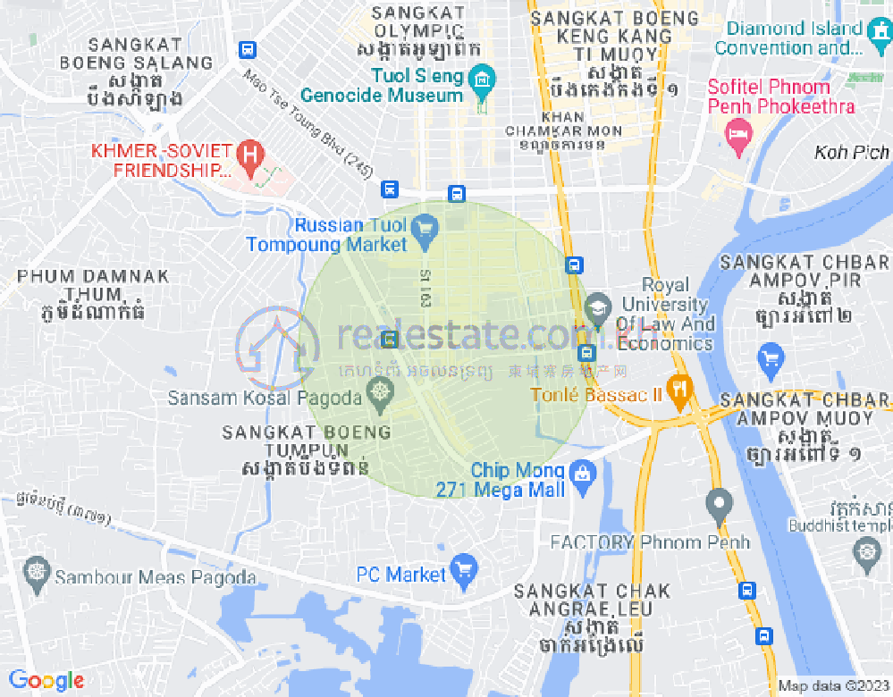 480, 朱德奔1分区, 占卡蒙, 金边地图
