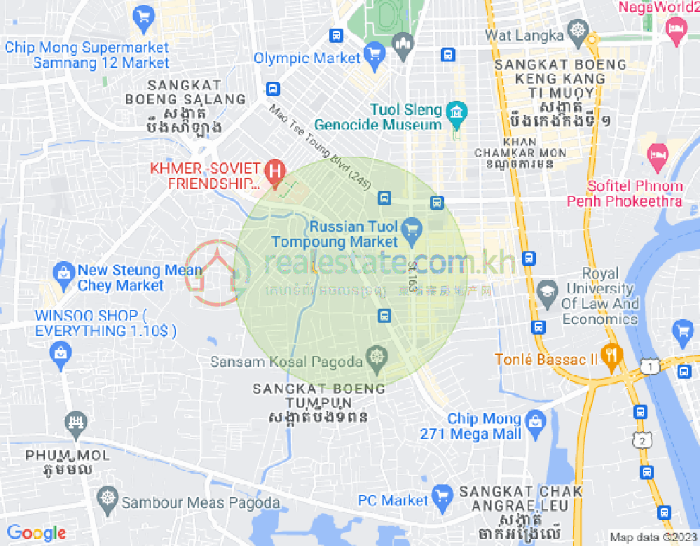 Map of Boeung Tumpun, Meanchey, Phnom Penh