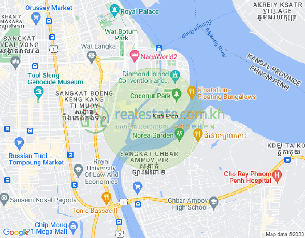 百色河分区, 占卡蒙, 金边地图