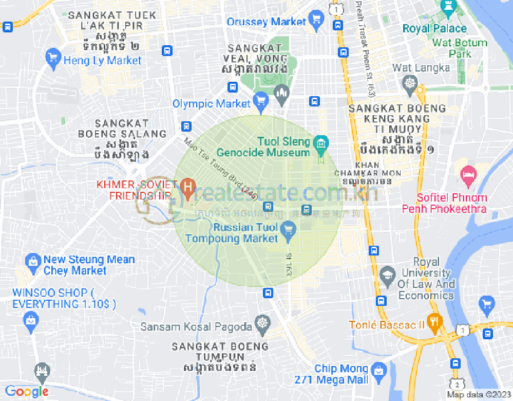 แผนที่ ตวลตุมปุง 1, จัมการมอน, พนมเปญ