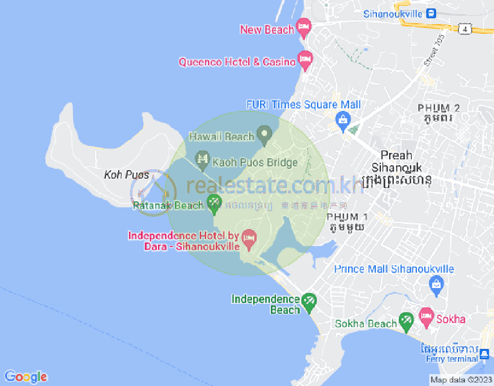 Mapa: Sangkat Muoy, Sihanoukville