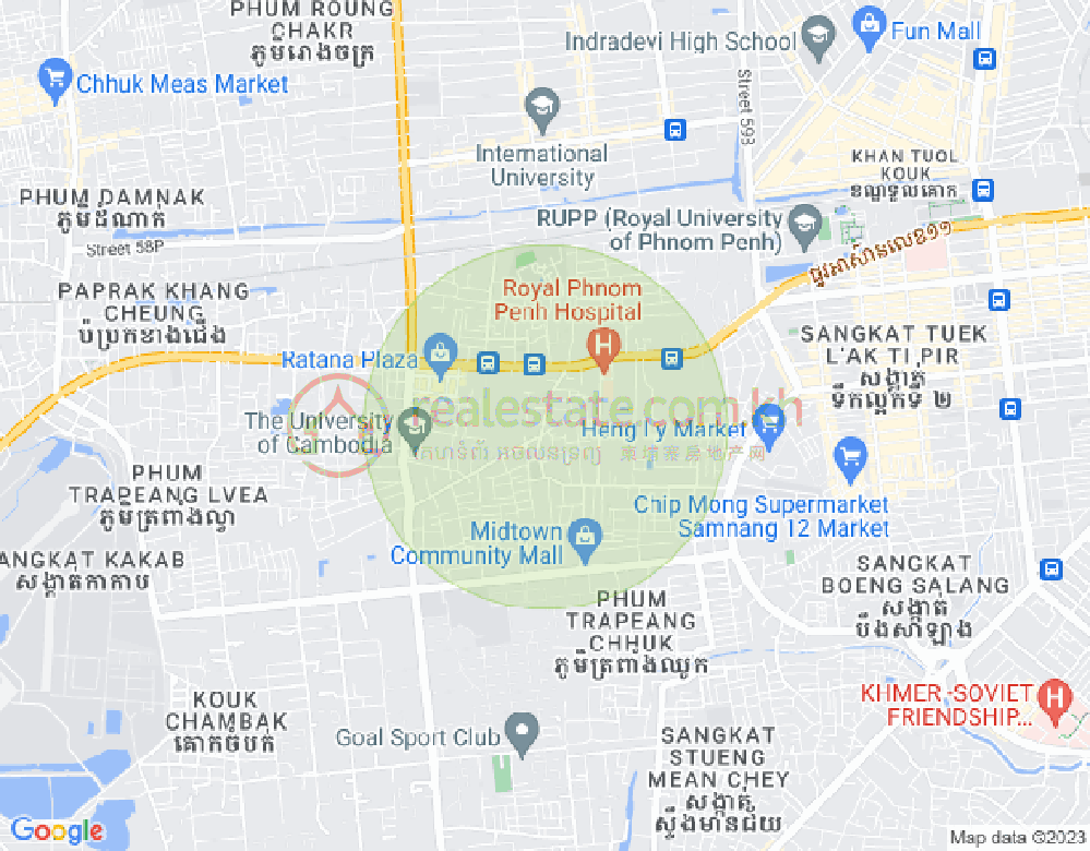 Map of krang Thnong 2011, Krang Thnong, Sen Sok, Phnom Penh