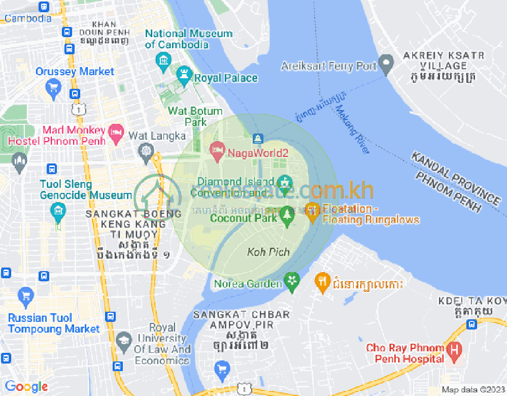 百色河分区, 占卡蒙, 金边地图