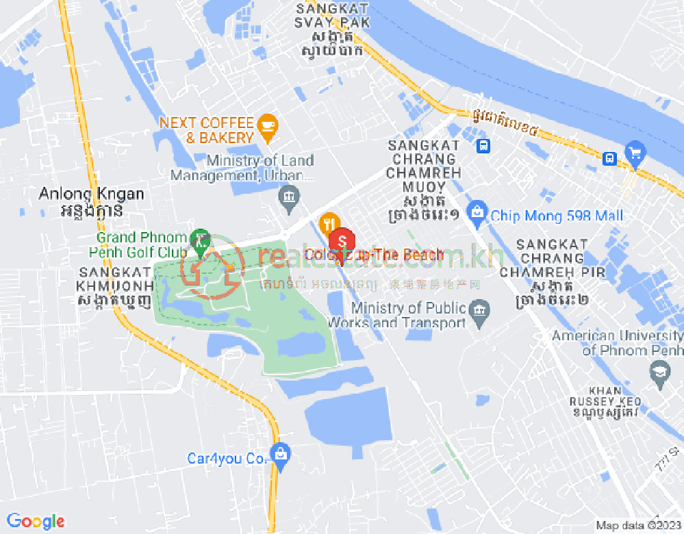 แผนที่ ขมวญ, แซนสก, พนมเปญ