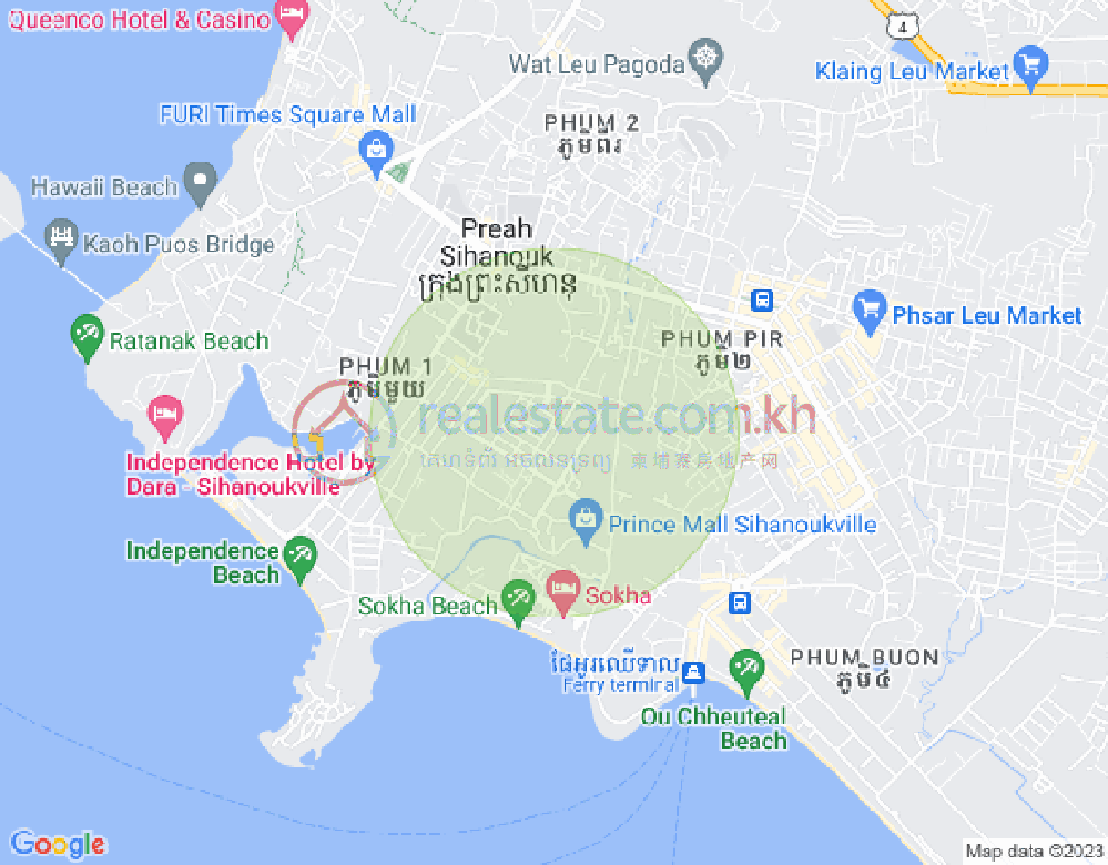 Map of Sangkat Buon, Sihanoukville