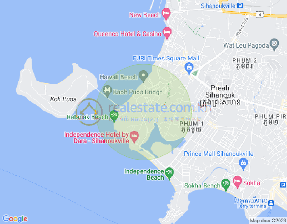 三号分区, 西哈努克城地图
