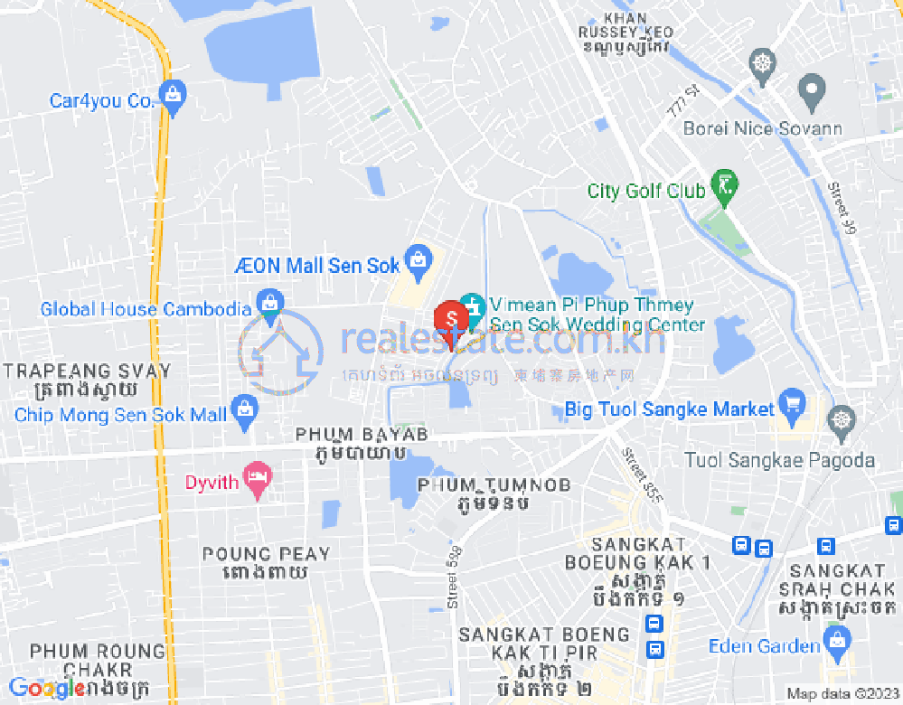 新金边, 森速区, 金边地图