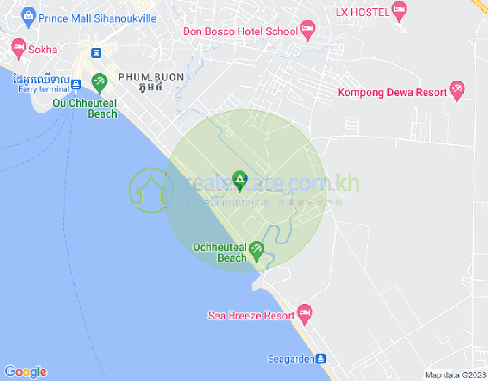 四号分区, 西哈努克城地图