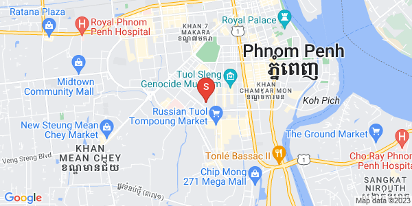 Map of Toul Tum Poung 1, Chamkarmon, Phnom Penh