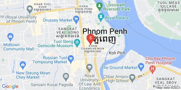 万景岗1分区（BKK1), 波哥堪, 金边地图