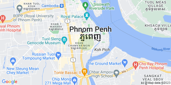 백색하구역, 짬까몬, 프놈펜 지도