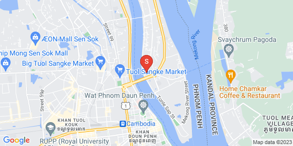 Map of Chroy Changvar, Phnom Penh