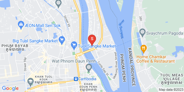 Map of Chroy Changvar, Phnom Penh
