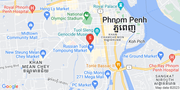 Map of BKK 3, Boeng Keng Kang, Phnom Penh