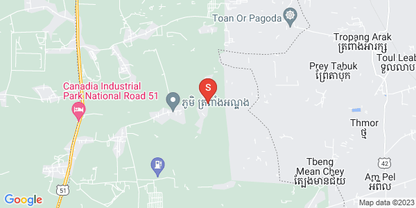 Map of Samraong Leu, Angk Snuol, Kandal