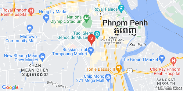 Mapa: BKK 1, Boeng Keng Kang, Phnom Penh