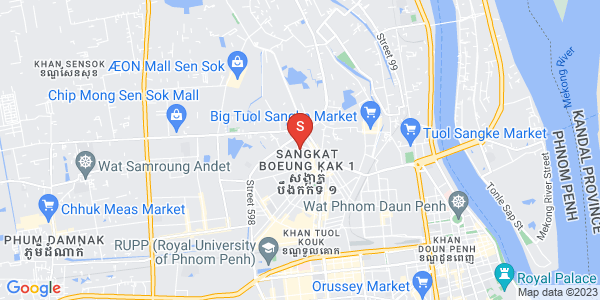 Mapa: 347, Boeung Kak 1, Toul Kork, Phnom Penh