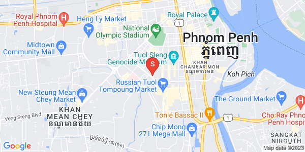 แผนที่ พสาร์เดิมทะกอ, จัมการมอน, พนมเปญ