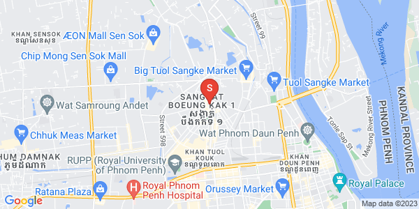 ブンカック2, トゥールコーク, プノンペンの地図