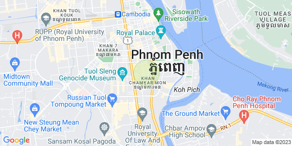 Mapa: BKK 2, Boeng Keng Kang, Phnom Penh